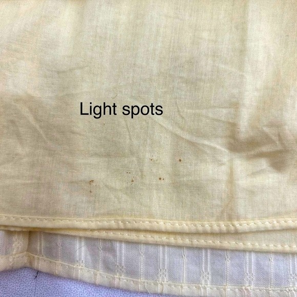 Ann Taylor Factory Sleeveless Striped Yellow Faux Wrap V-Neckline Top Size 10 - Picture 8 of 13